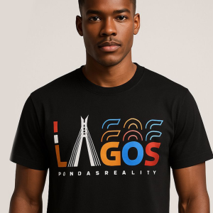 Lagos Pondas Reality Black Tees