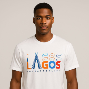 Lagos Pondas Reality White Tees